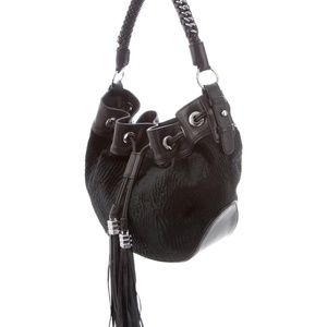 Monika Chiang Parisian Lamb Handle Drawstring Bag NWT